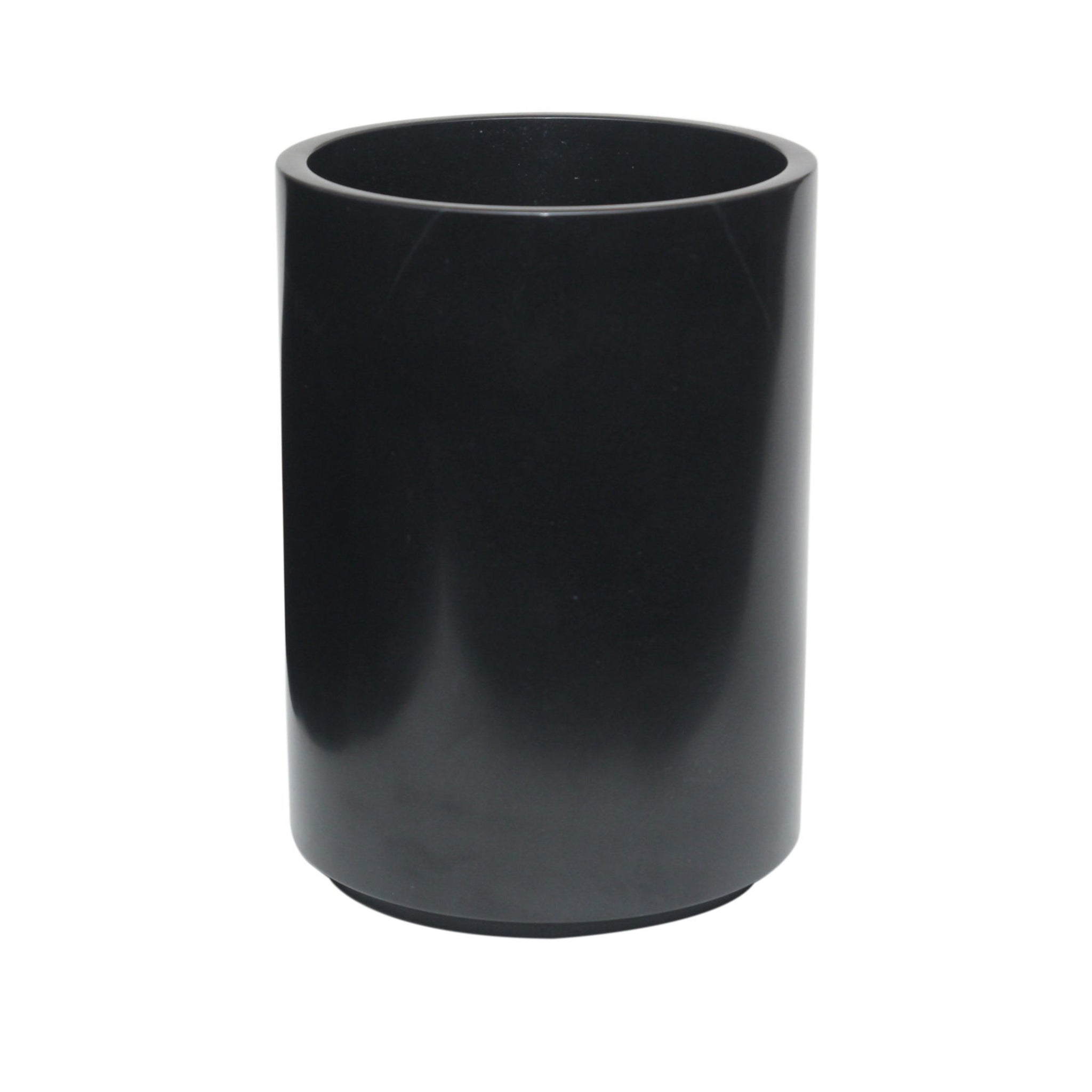 eris black marble waste bin