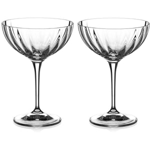 Mirage champagne coupes