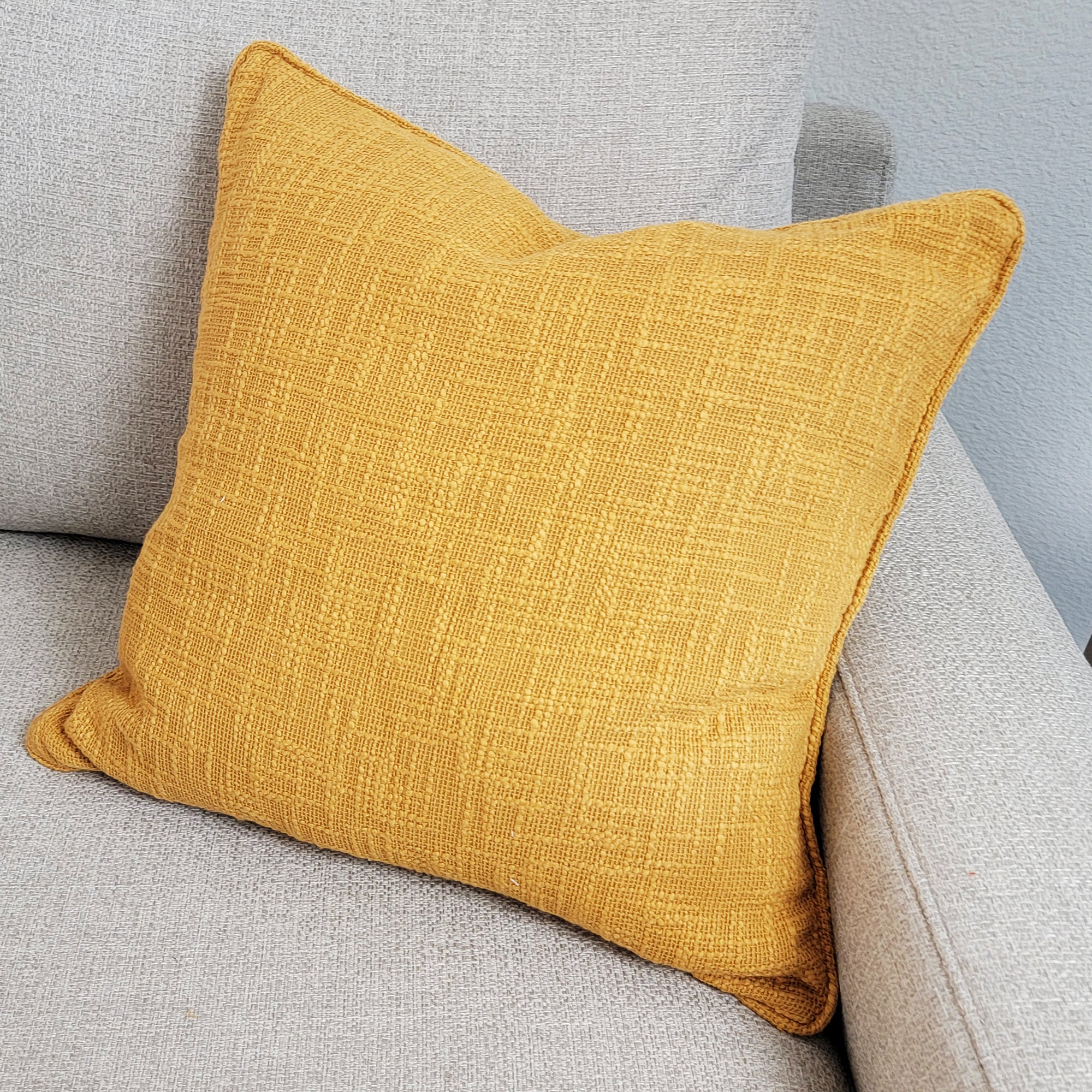 olive textured cotton pillow