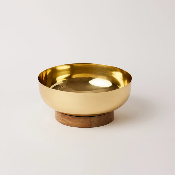 Kavya Brass Centerpiece Bowl Anacua House