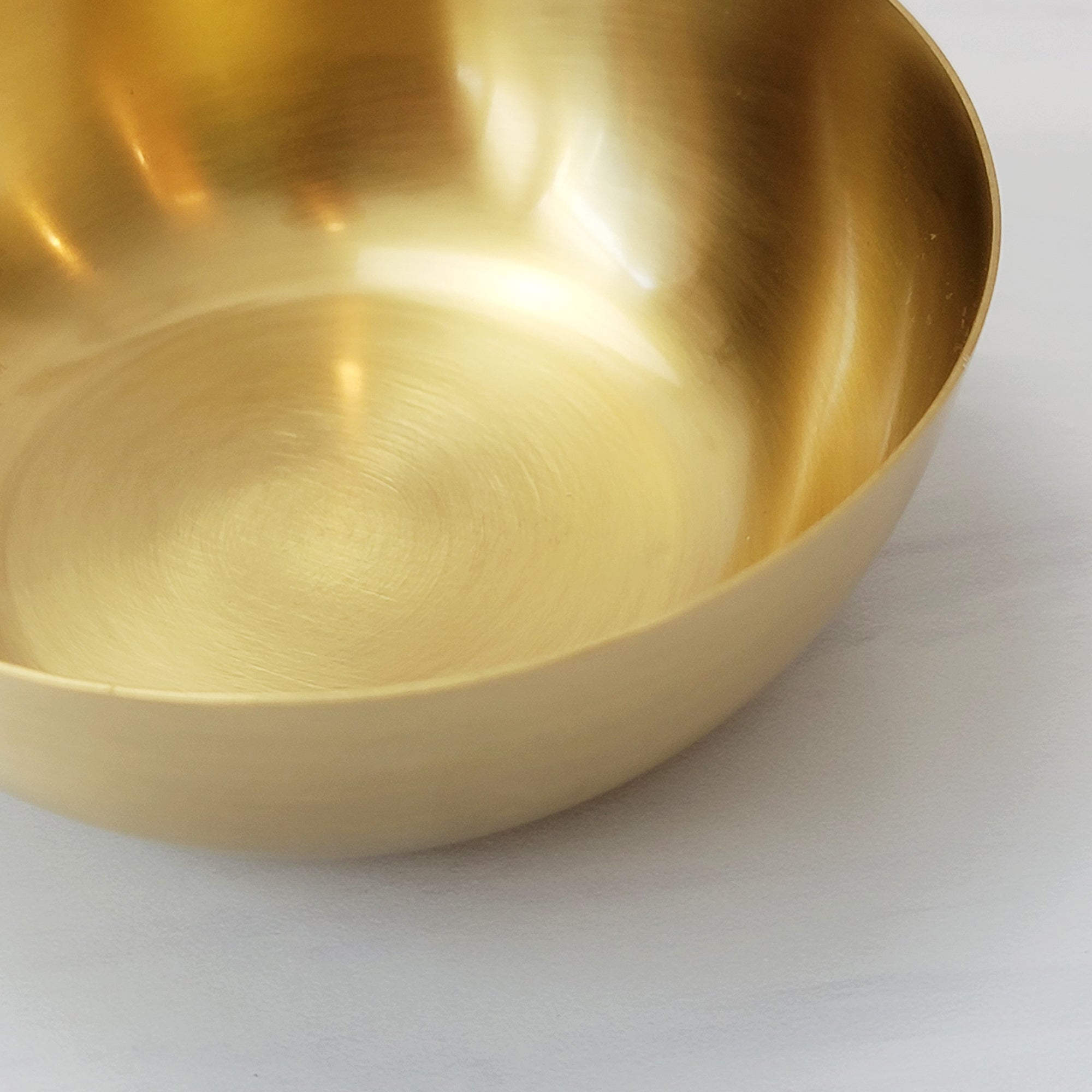 Modern brass snack bowls
