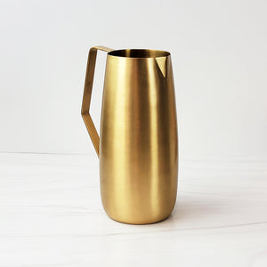 Modern brass pitcher