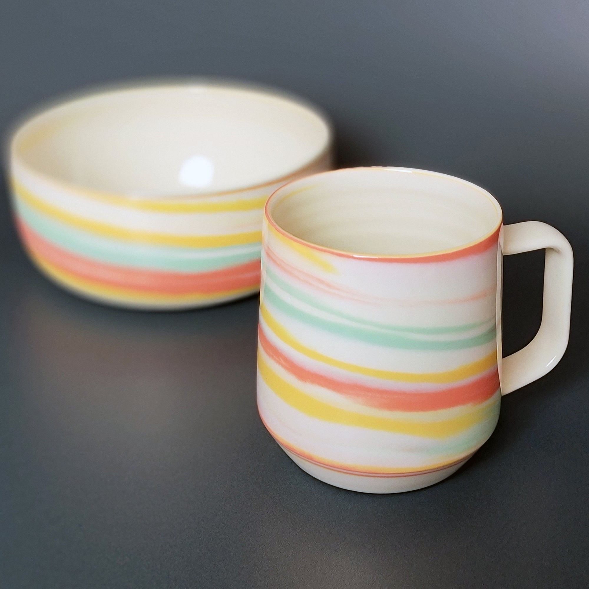 taffy mug and bowl