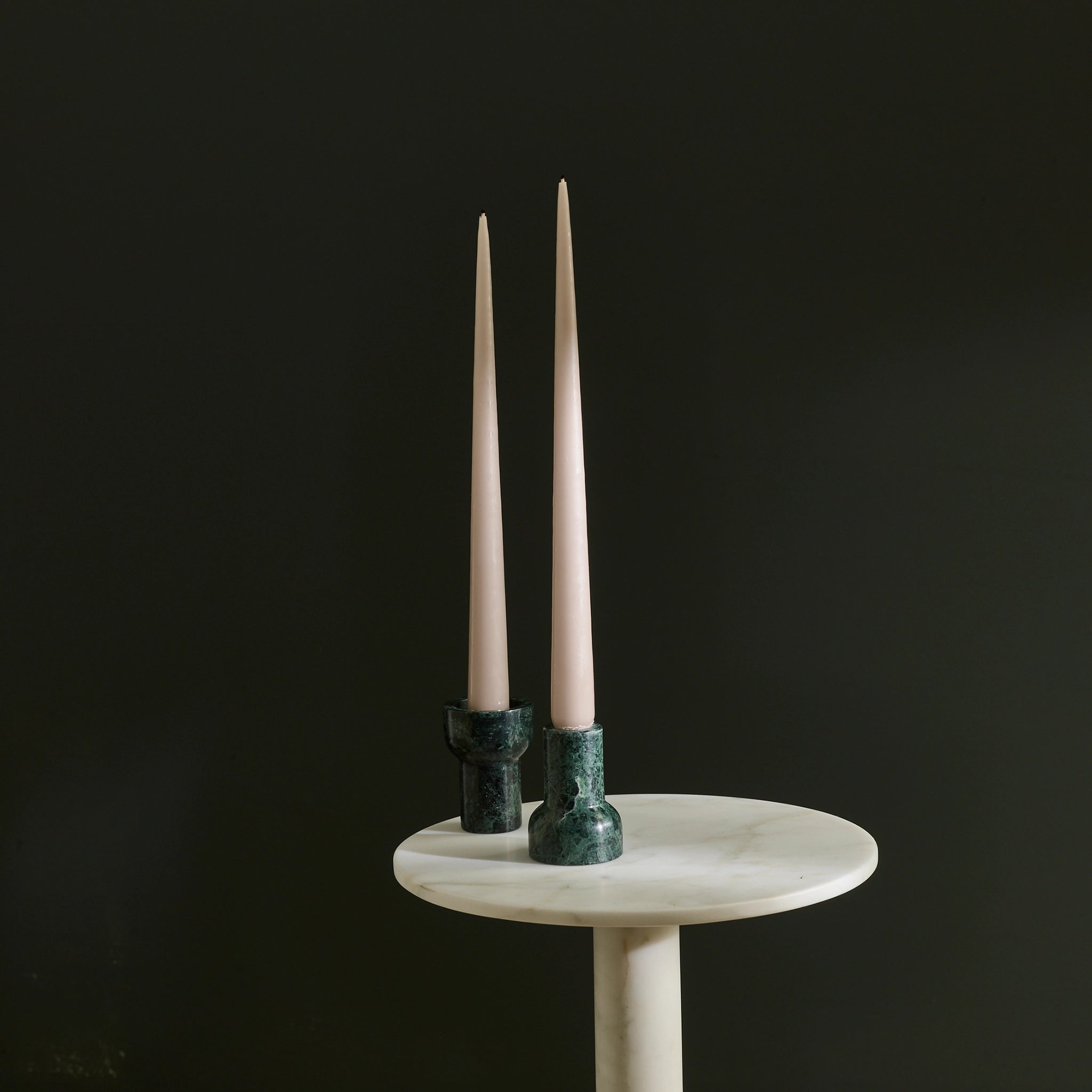 como candleholder taper green