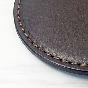 Tobacco leather coasters