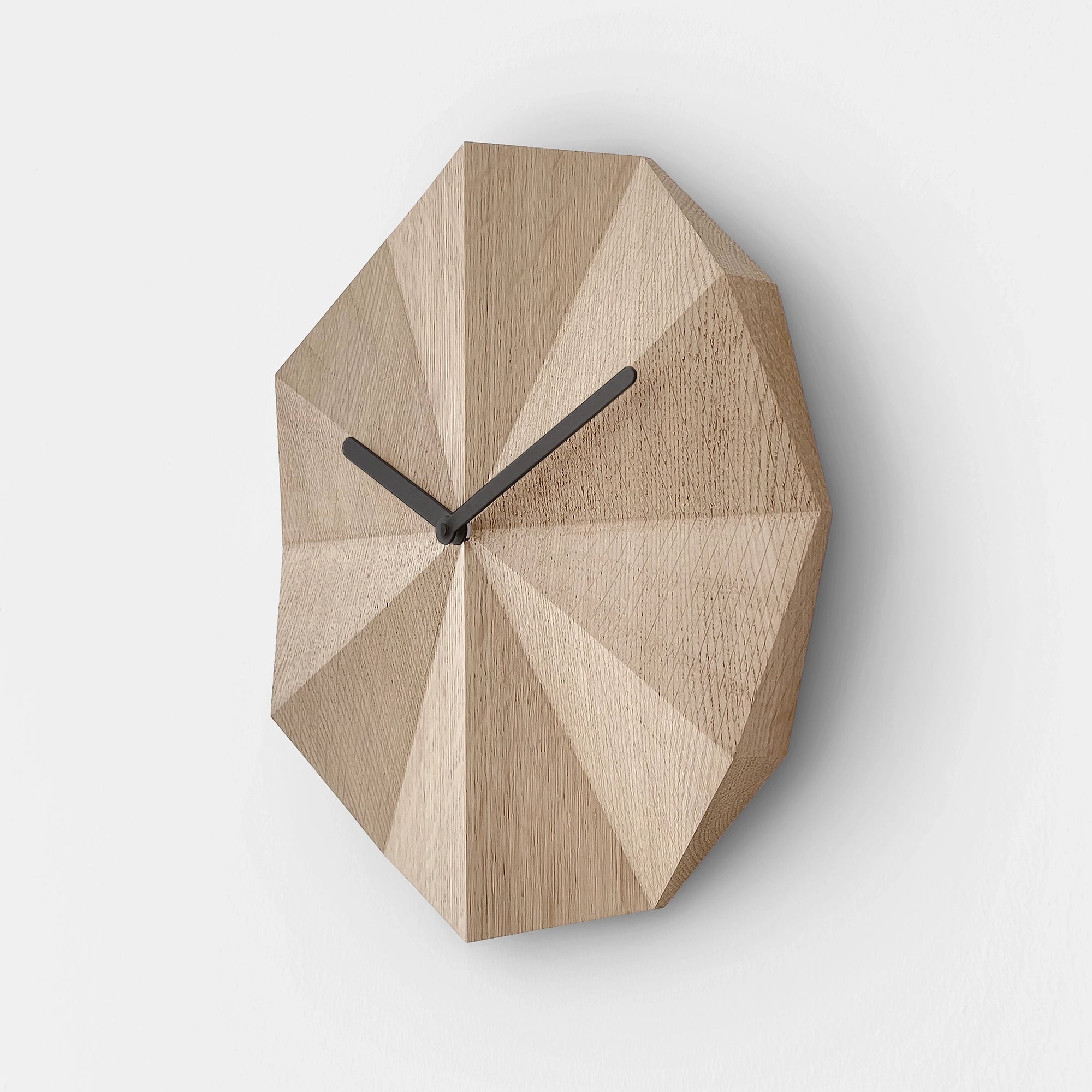 delta smoked oak clock