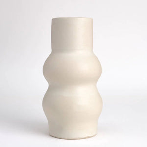 femme II ivory curvy ceramic vase