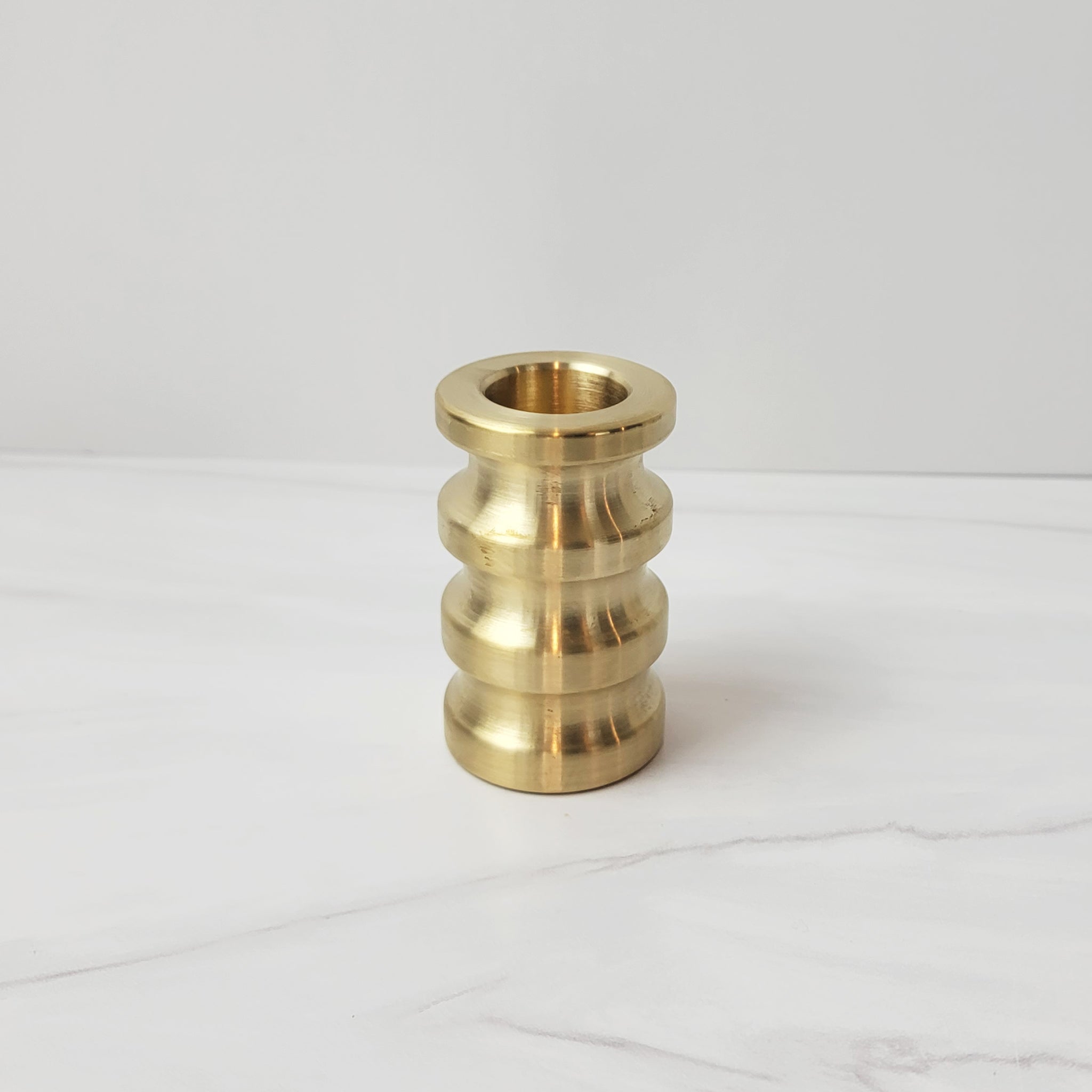 medium sway brass candlestick