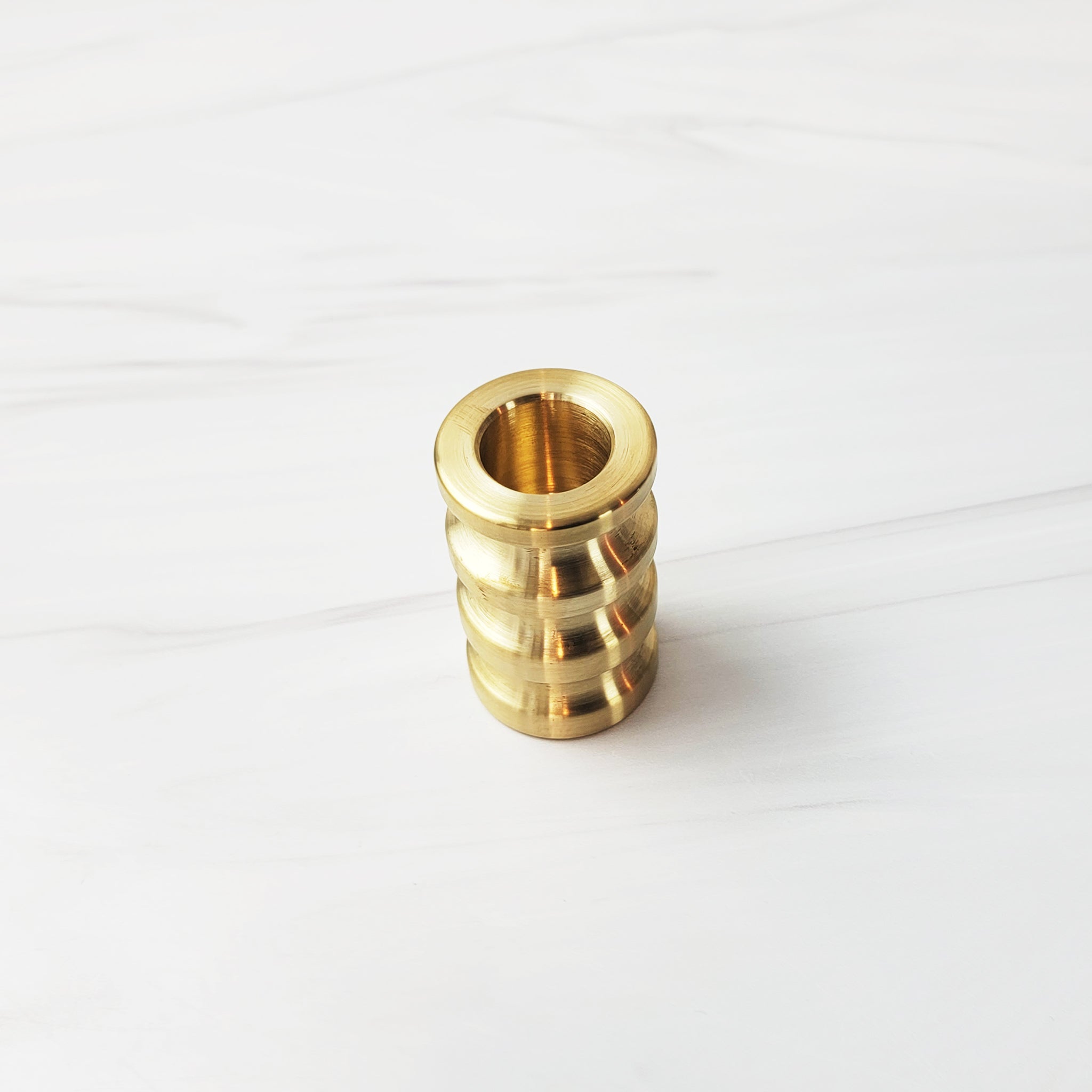 medium sway brass candle holder