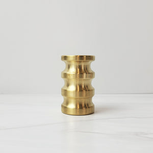 medium sway brass candle holder