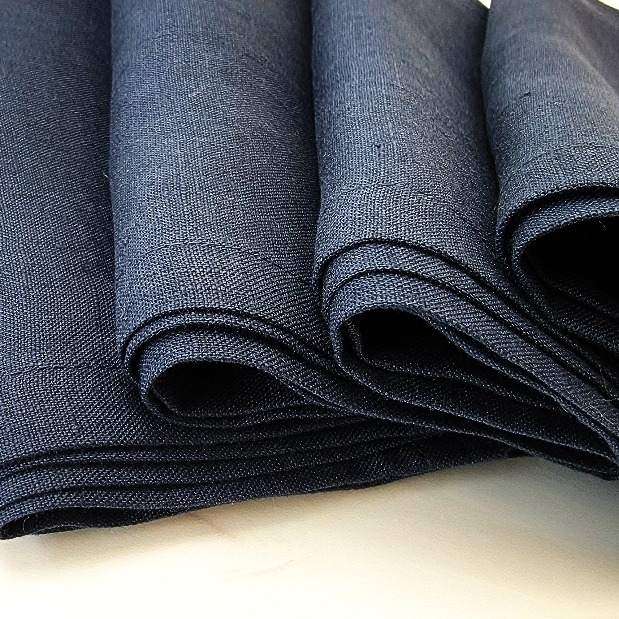 navy blue linen napkins