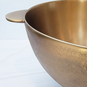 Large textured brass beverage tub