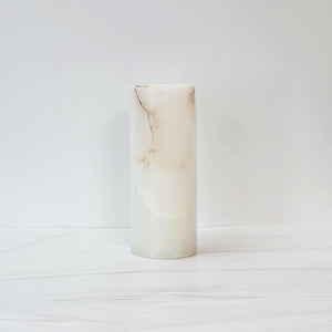 Narrow alabaster vase
