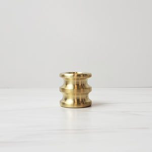 small sway brass candle holder
