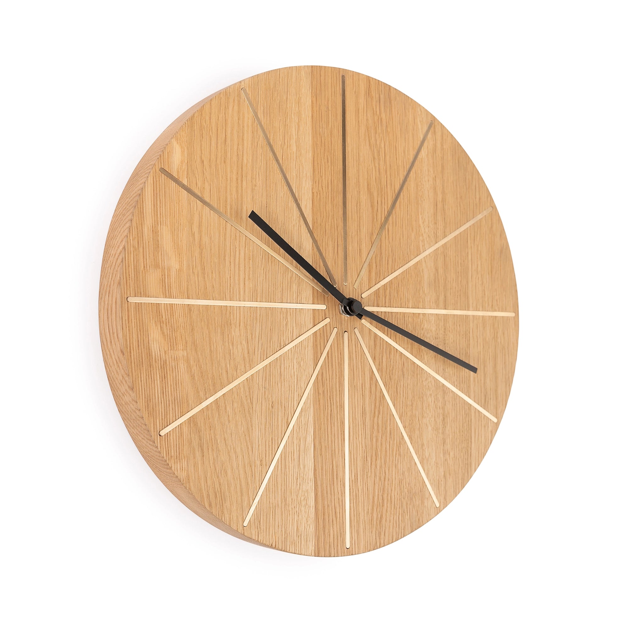 Sunny Oak Wall Clock