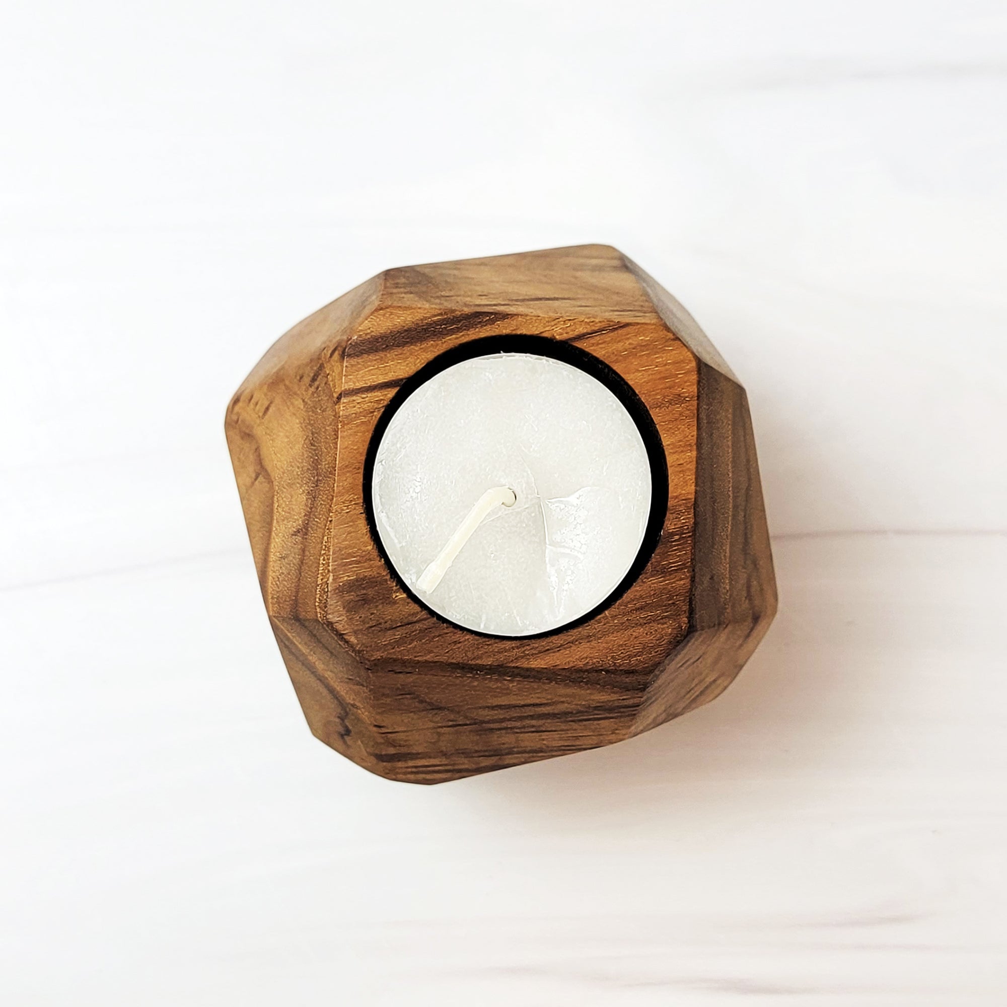 geo teak tealights