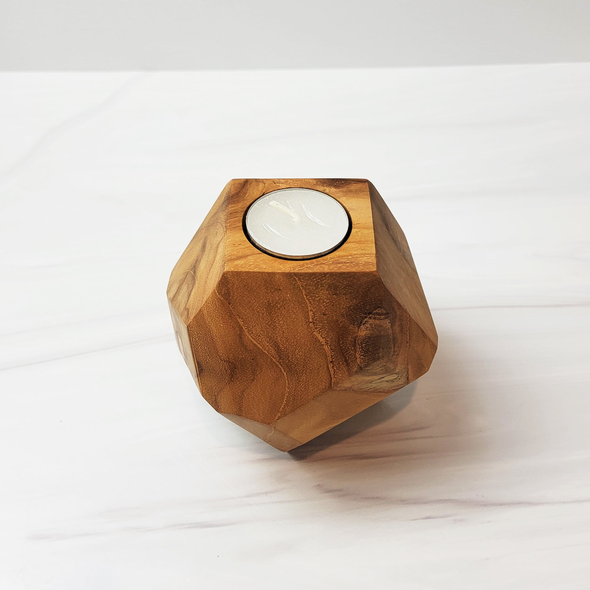 geo teak tealights