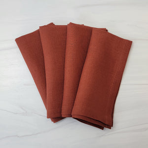 terracotta linen napkins