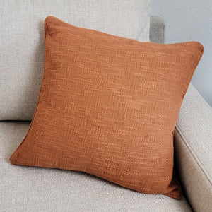 textured cotton throw pillow