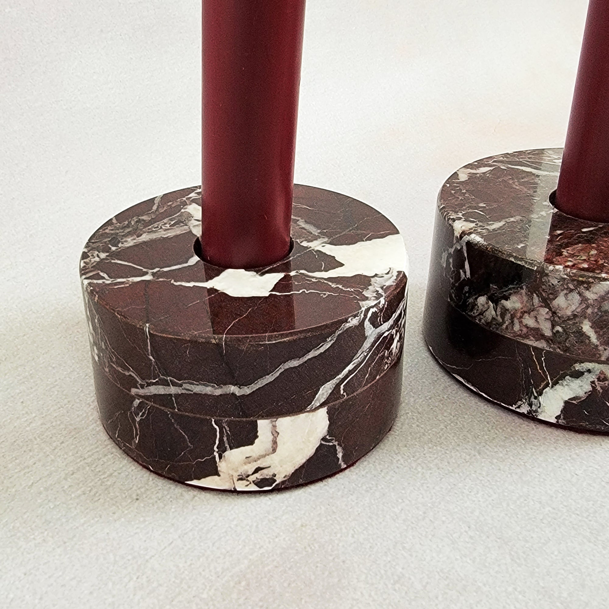rosso levanto taper candleholders